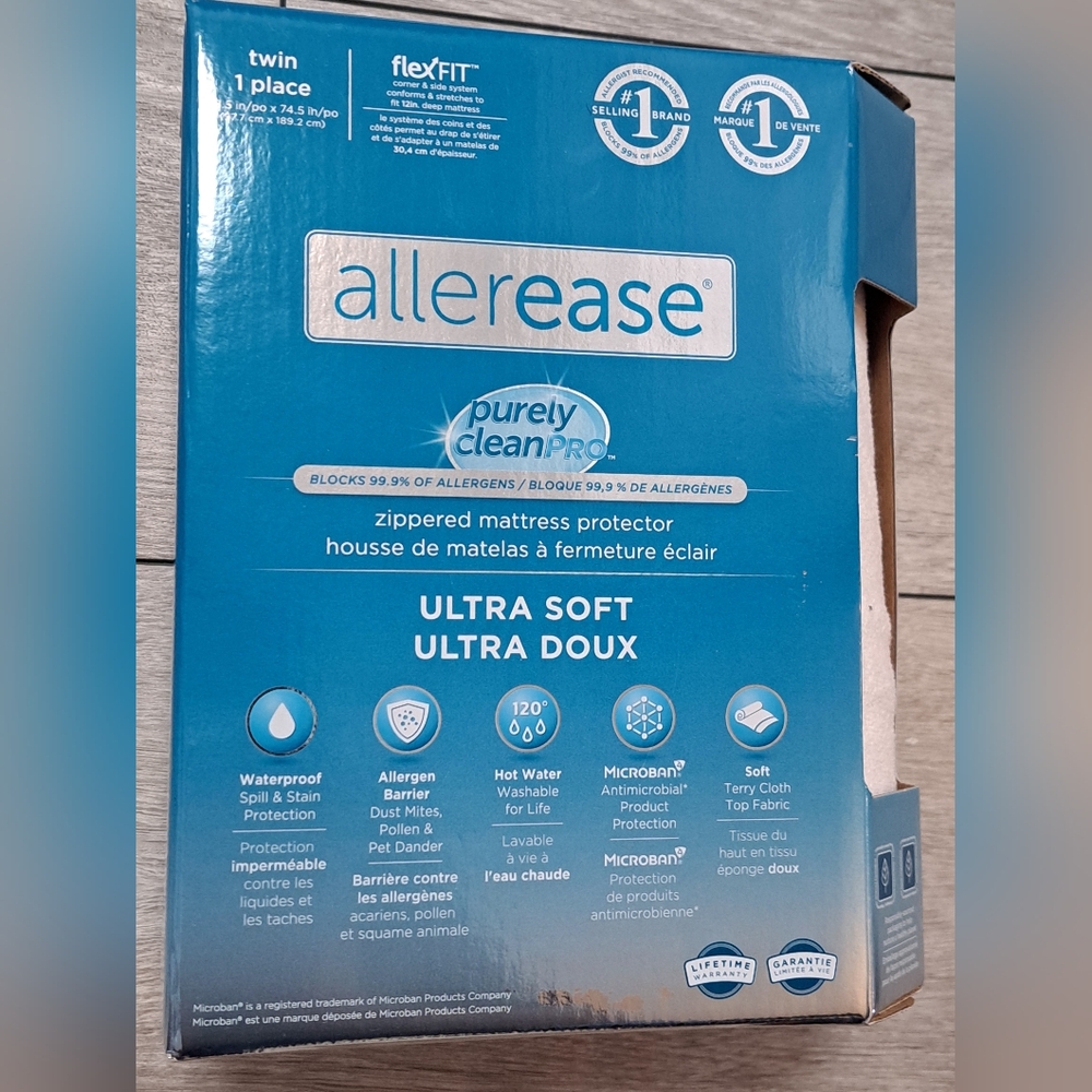 Brand New AllerEase Ultra Soft Zippered Mattress Protector